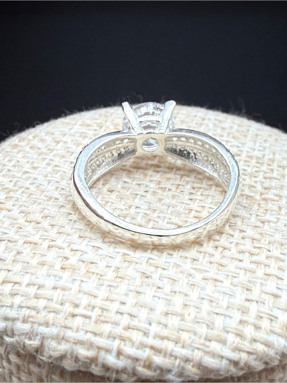 Sterling Silver CZ Ring SIZE 7 -NWOT - Picture 4 of 7